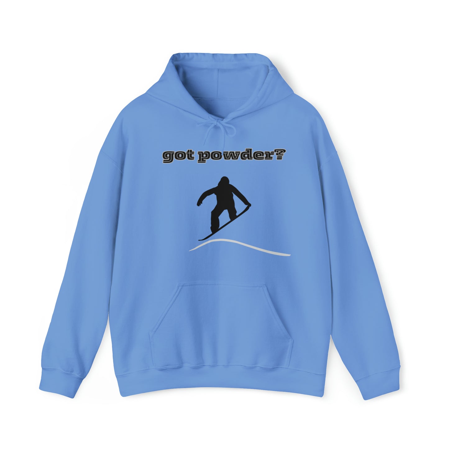 Snowboarding "got powder?" Adult Hoodie: Stay Warm and Stylish on the Slopes