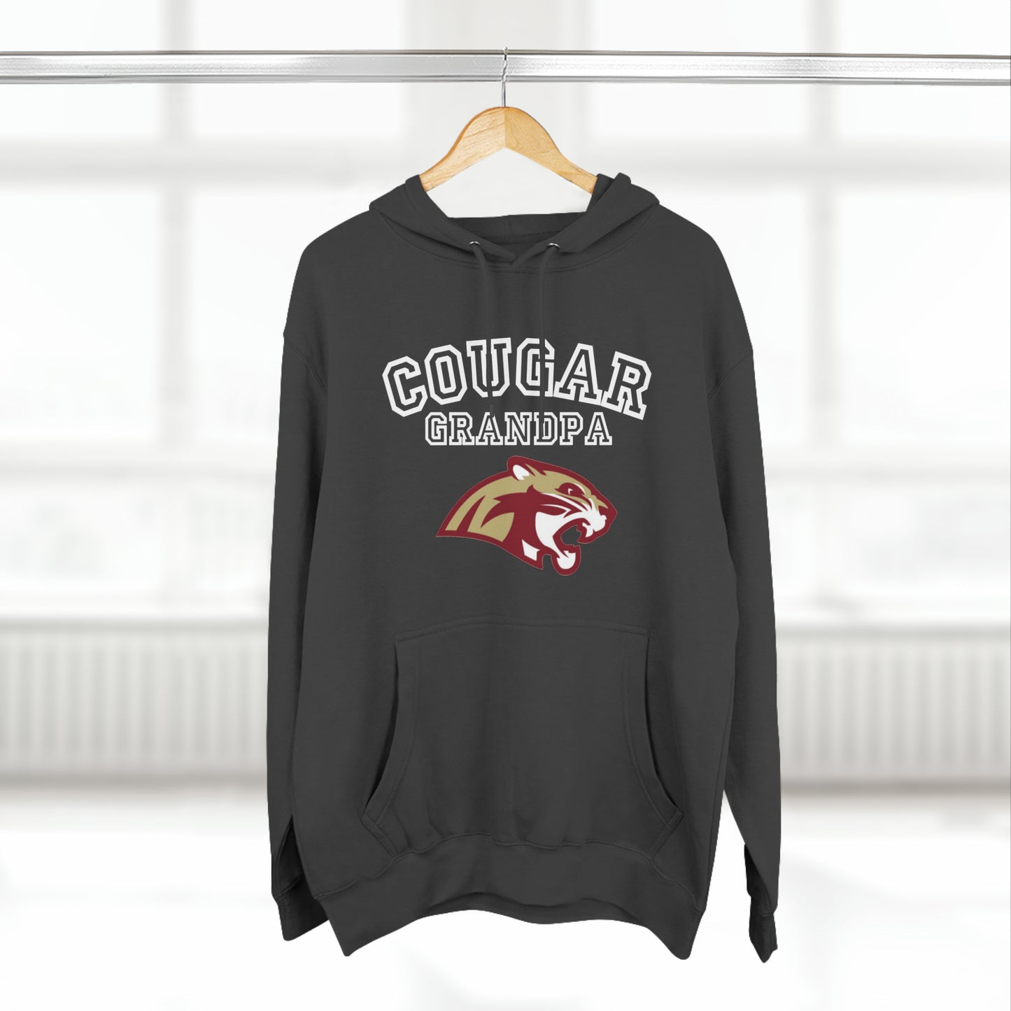 Cougar Grandpa Sweatshirt. Unisex Premium Pullover Hoodie