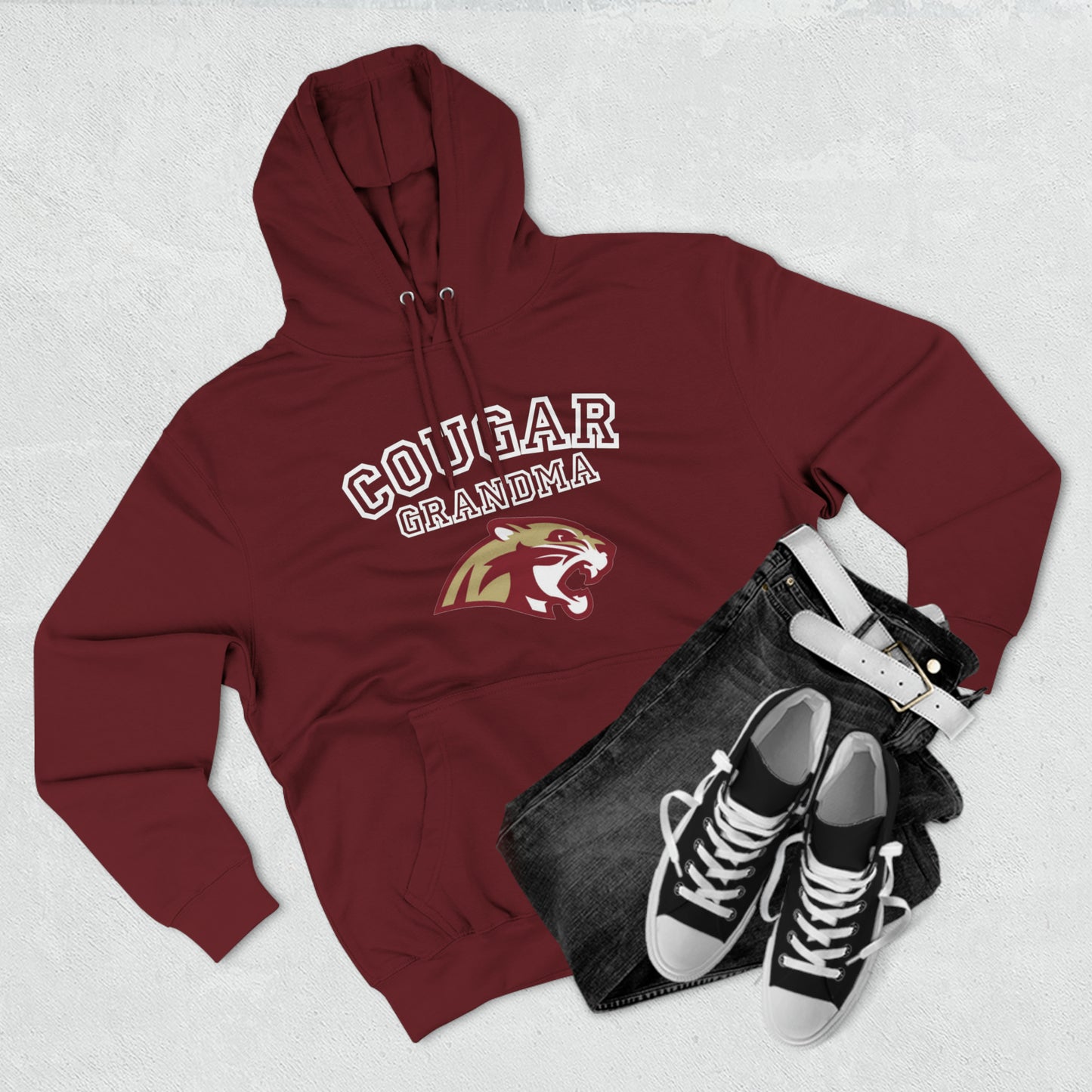 Cougar Grandma Unisex Premium Pullover Hoodie