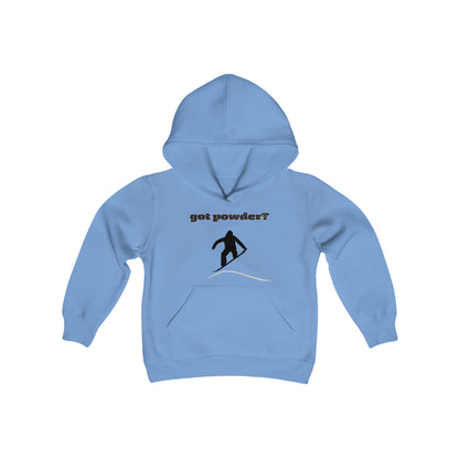 Snowboarding "got powder?" Youth Hoodie: Stay Warm and Stylish on the Slopes