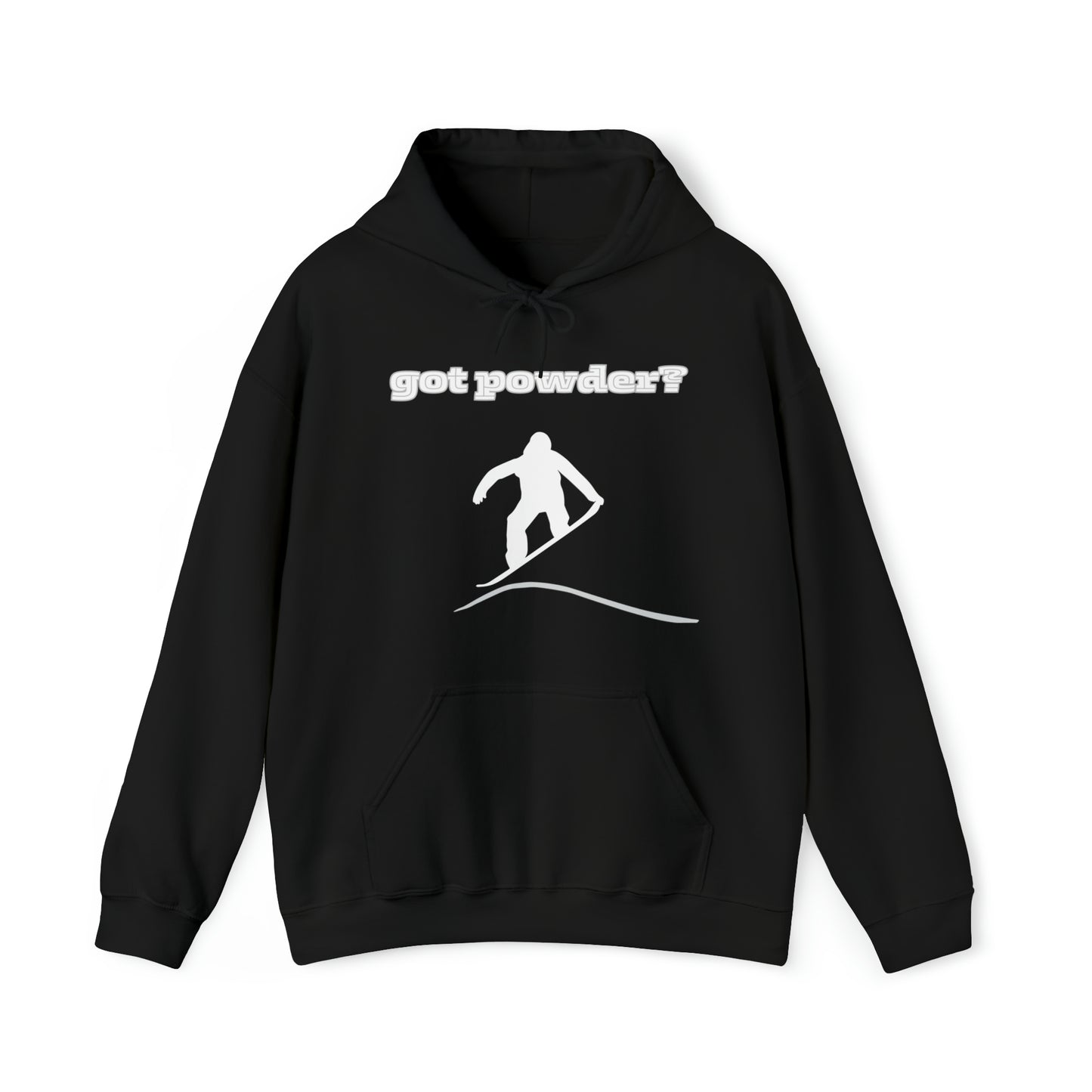 Snowboarding "got powder?" Adult Hoodie: Stay Warm and Stylish on the Slopes