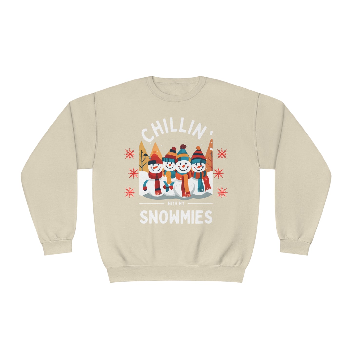 Chillin' with My Snowmies Crewneck Sweatshirt: Winter Style with Comfort