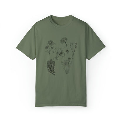 Wild Flower Graphic T-Shirt: Embrace Nature with Stylish Botanical Prints