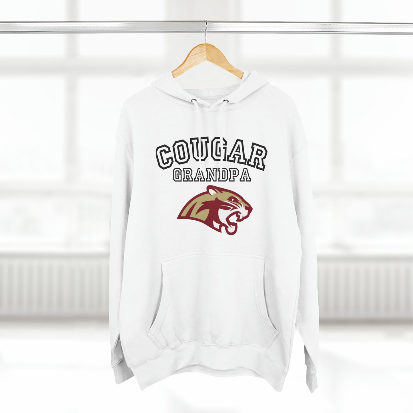 Cougar Grandpa Sweatshirt. Unisex Premium Pullover Hoodie