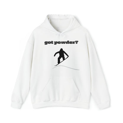 Snowboarding "got powder?" Adult Hoodie: Stay Warm and Stylish on the Slopes