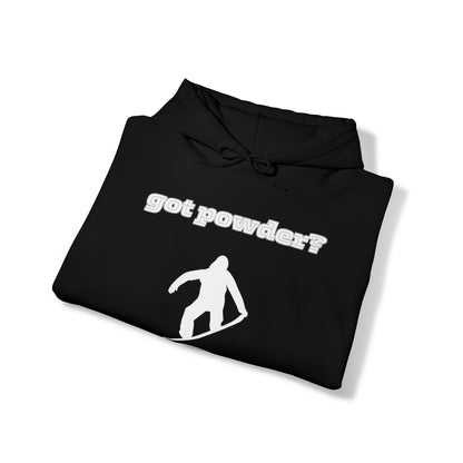 Snowboarding "got powder?" Adult Hoodie: Stay Warm and Stylish on the Slopes