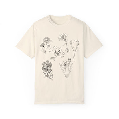 Wild Flower Graphic T-Shirt: Embrace Nature with Stylish Botanical Prints