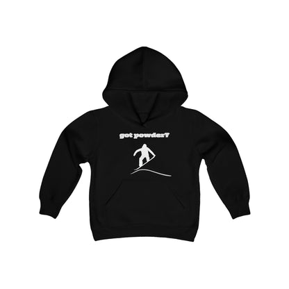 Snowboarding "got powder?" Youth Hoodie: Stay Warm and Stylish on the Slopes