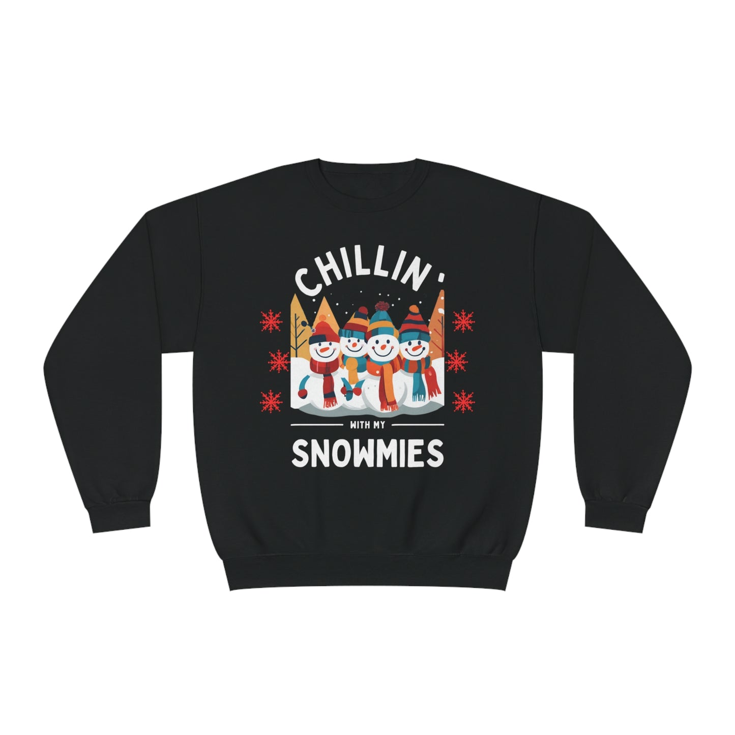 Chillin' with My Snowmies Crewneck Sweatshirt: Winter Style with Comfort