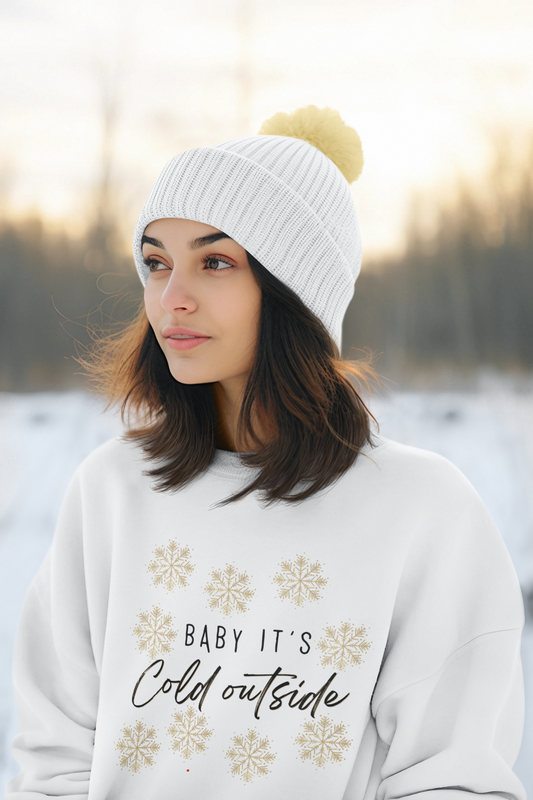 Baby, It's Cold Outside Sweatshirt: Embrace Winter with Cozy Style