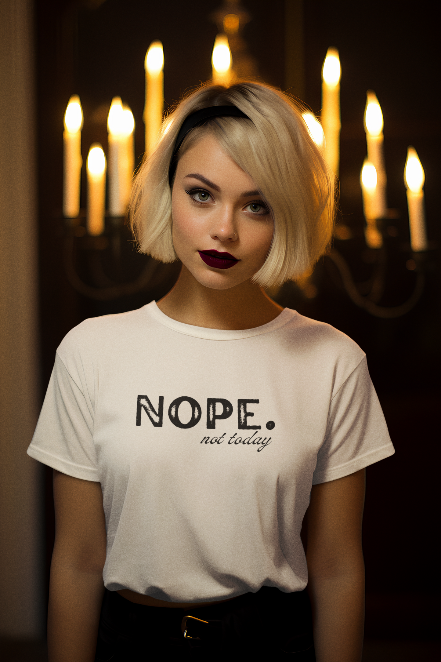 Nope. Not Today Women's T-Shirt: Embrace Your Mood with Stylish Nonchalance